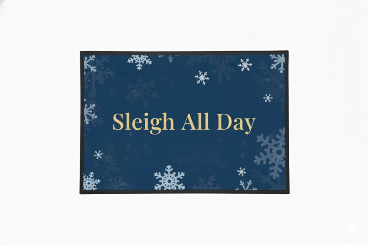 Waterguard Holiday Sleigh All Day Scraper Mat
