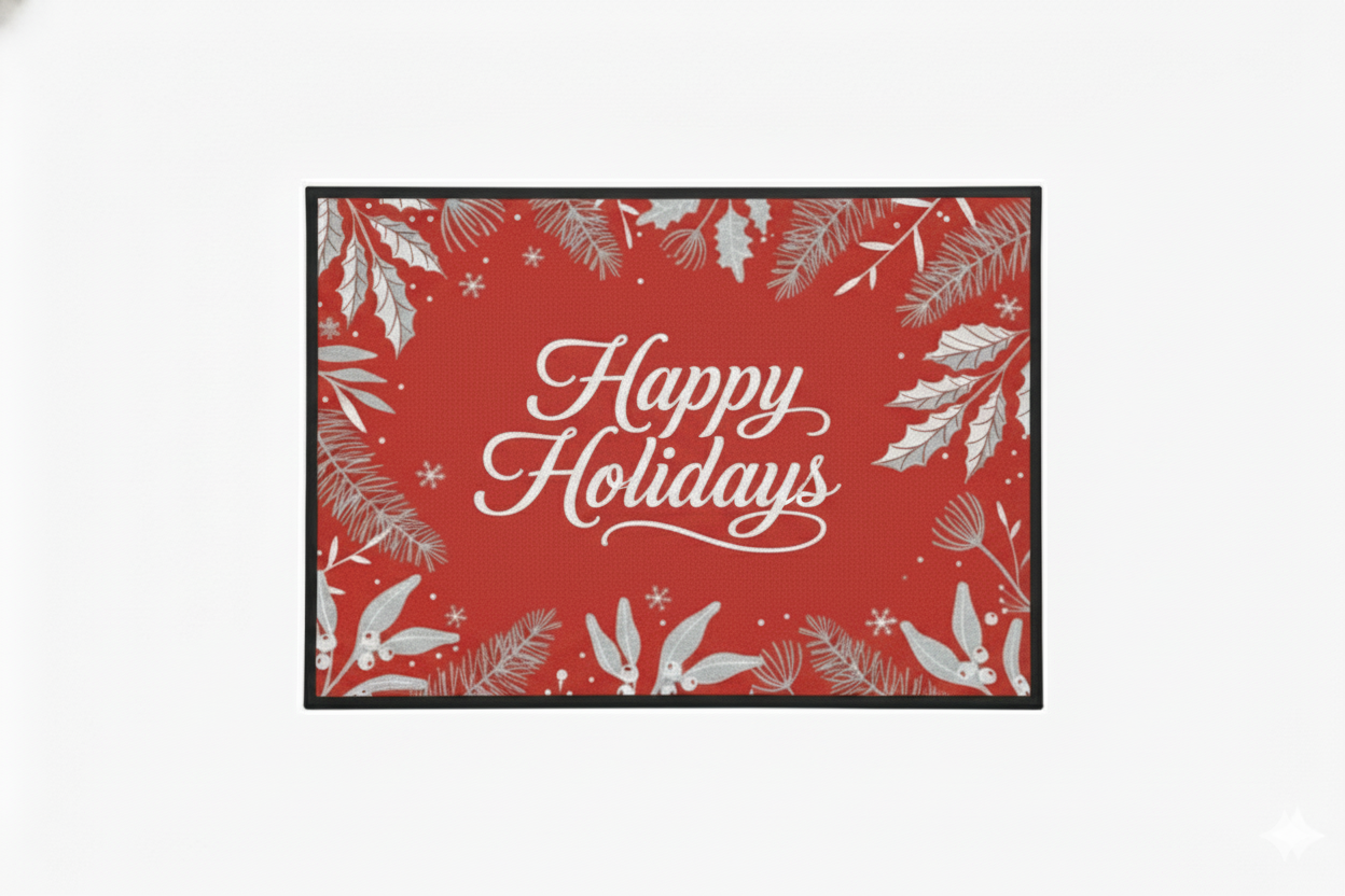 Waterguard Happy Holidays Scraper Mat