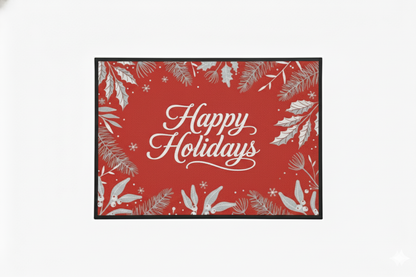 Waterguard Happy Holidays Scraper Mat