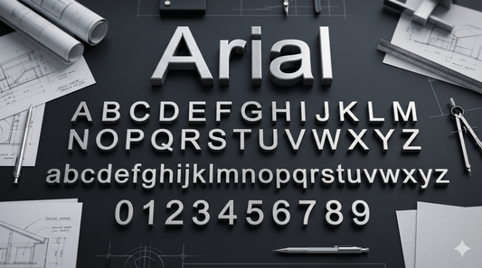 Non - illuminated Dimensional (Arial Font)