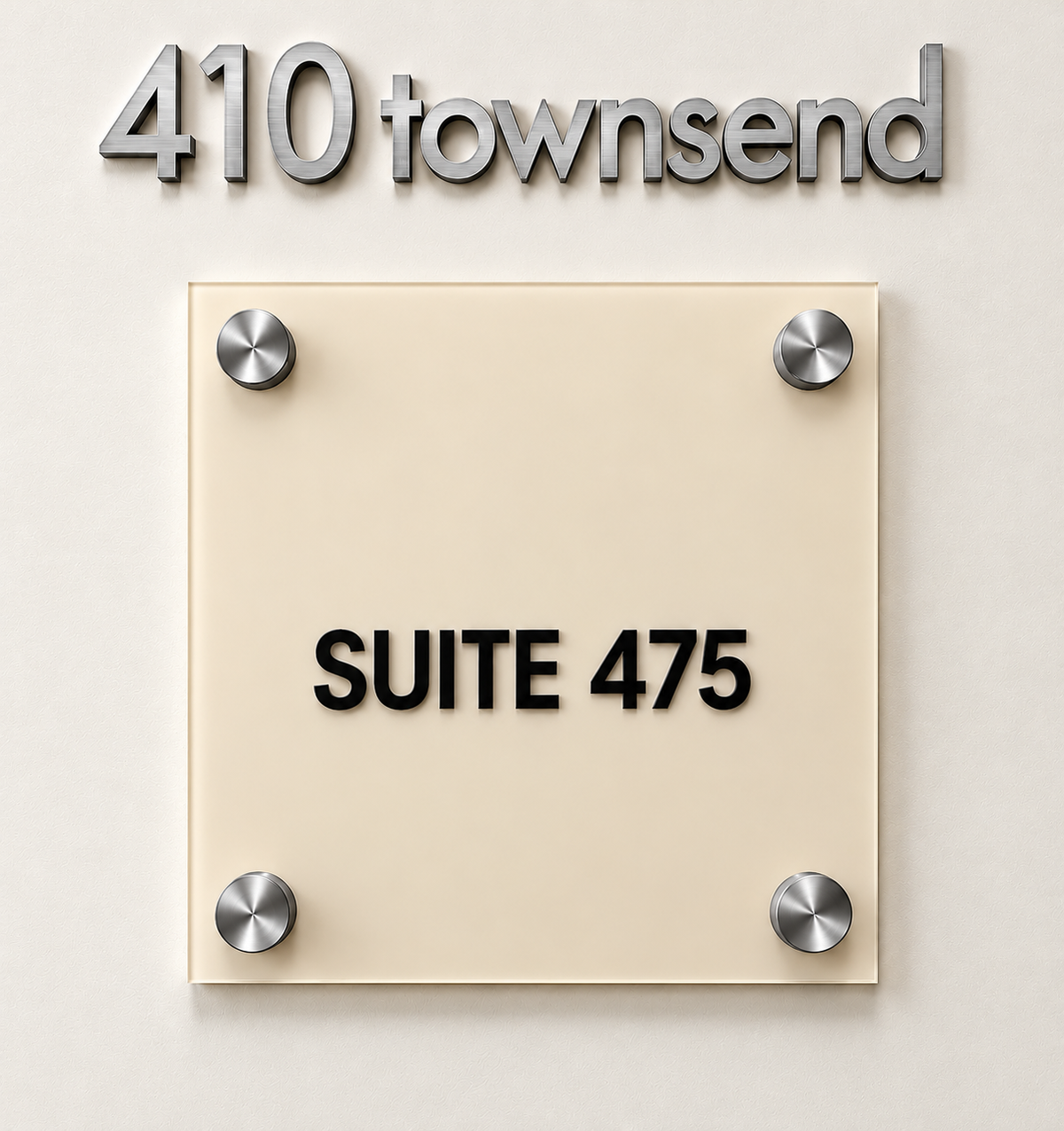 Suite Sign with Changeable Insert