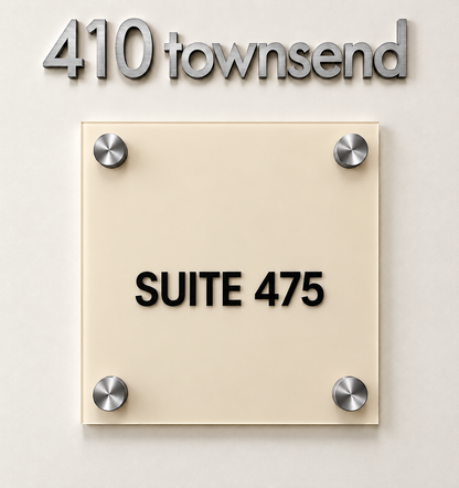 Suite Sign with Changeable Insert