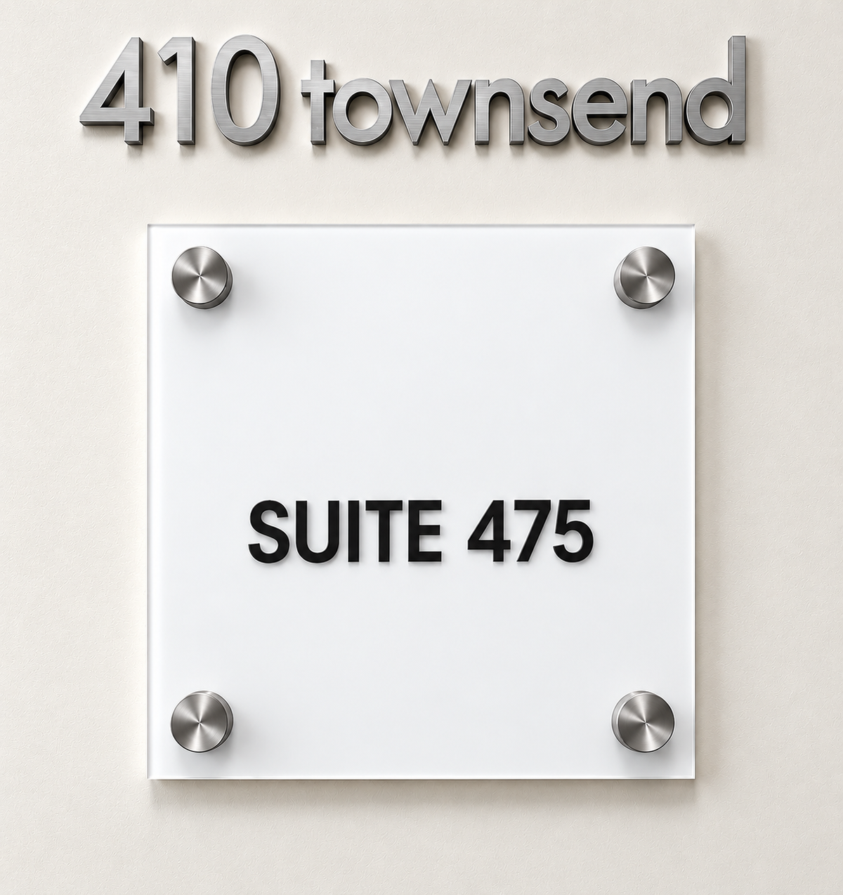 Suite Sign with Changeable Insert