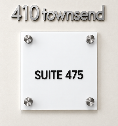 Suite Sign with Changeable Insert