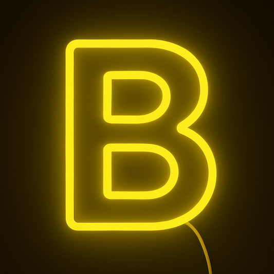 Faux Neon - Letter B