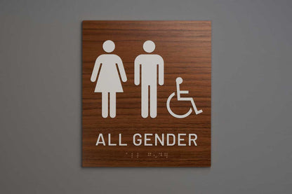 ADA - Restroom Wall Signs - All Gender - ISA