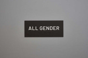 ADA - Restroom Text Only Sign - All Gender