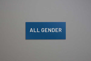 ADA - Restroom Text Only Sign - All Gender