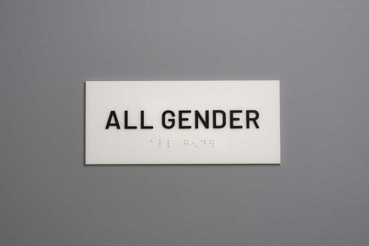 ADA - Restroom Text Only Sign - All Gender
