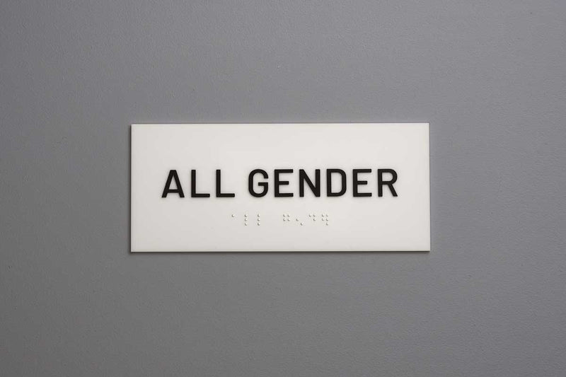 ADA - Restroom Text Only Sign - All Gender