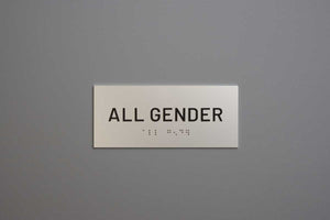 ADA - Restroom Text Only Sign - All Gender
