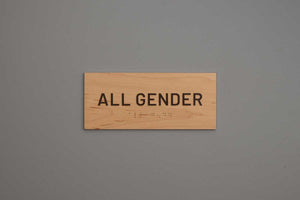 ADA - Restroom Text Only Sign - All Gender