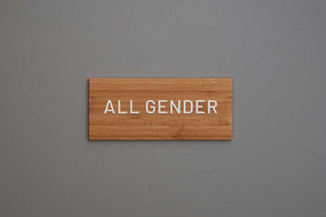ADA - Restroom Text Only Sign - All Gender