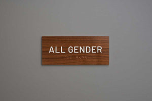 ADA - Restroom Text Only Sign - All Gender