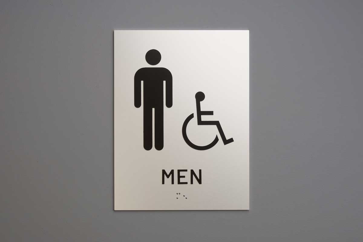 ADA - Restroom Wall Signs - Men - ISA