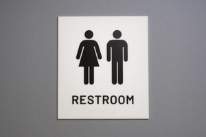 Restroom Wall Sign