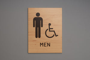 ADA - Restroom Wall Signs - Men - ISA