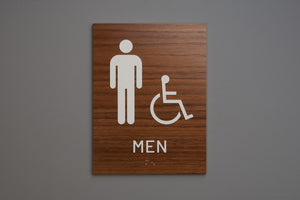 ADA - Restroom Wall Signs - Men - ISA