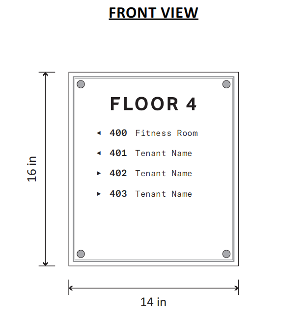 Insertable Way Finding Directory