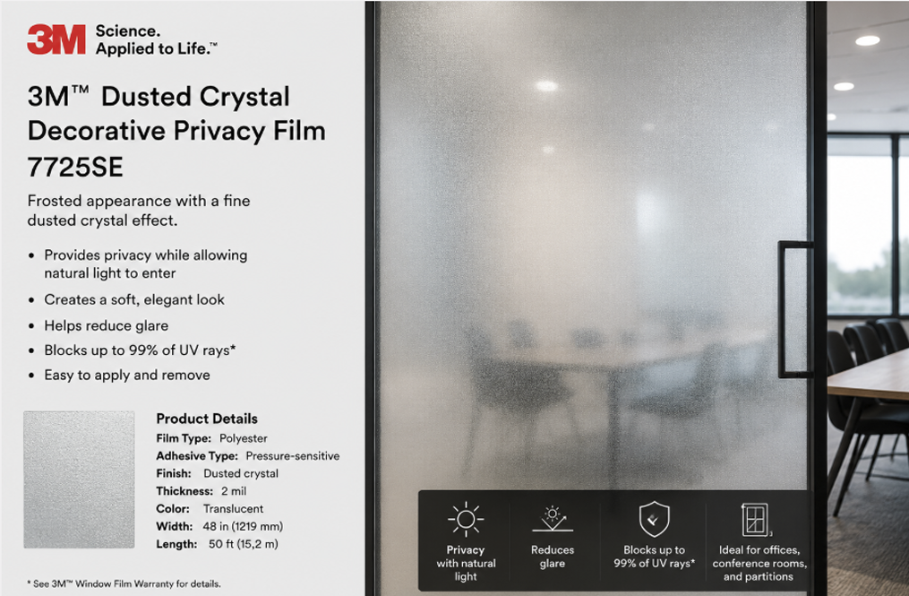 Dusted Crystal Privacy Film