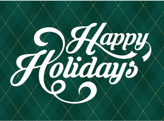 Happy Holidays Waterguard Seasonal Holiday Scraper Mat