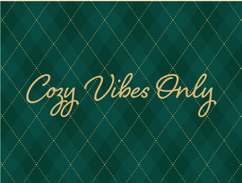Cozy Vibes Only Waterguard Seasonal Holiday Scraper Mat