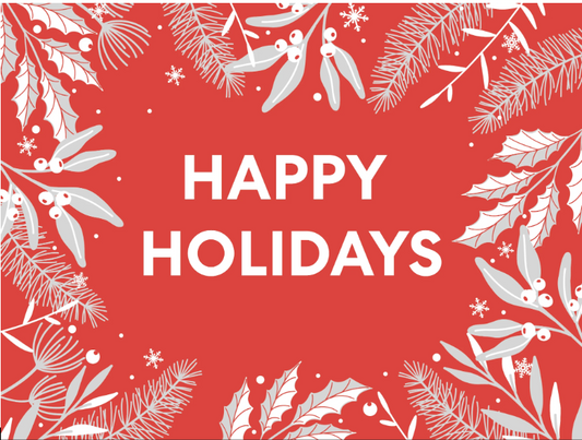 Happy Holidays Waterguard Seasonal Holiday Scraper Mat v2