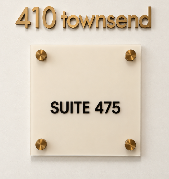 Suite Sign with Changeable Insert