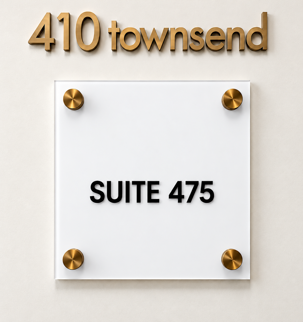 Suite Sign with Changeable Insert