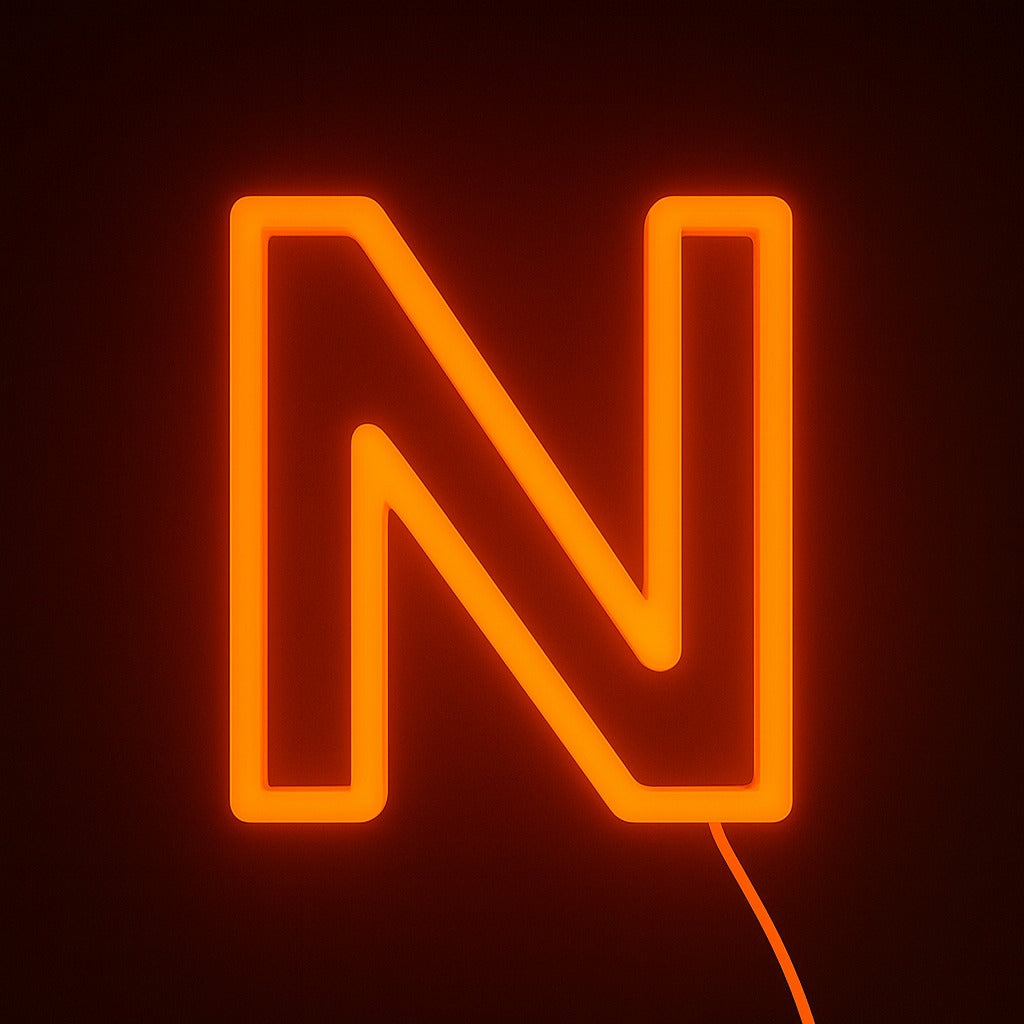 Faux Neon - Letter N
