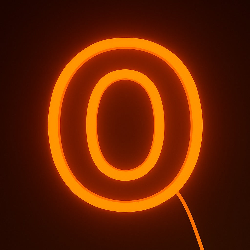 Faux Neon - Letter O