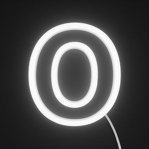 Neon light shaped like a circle on a black background