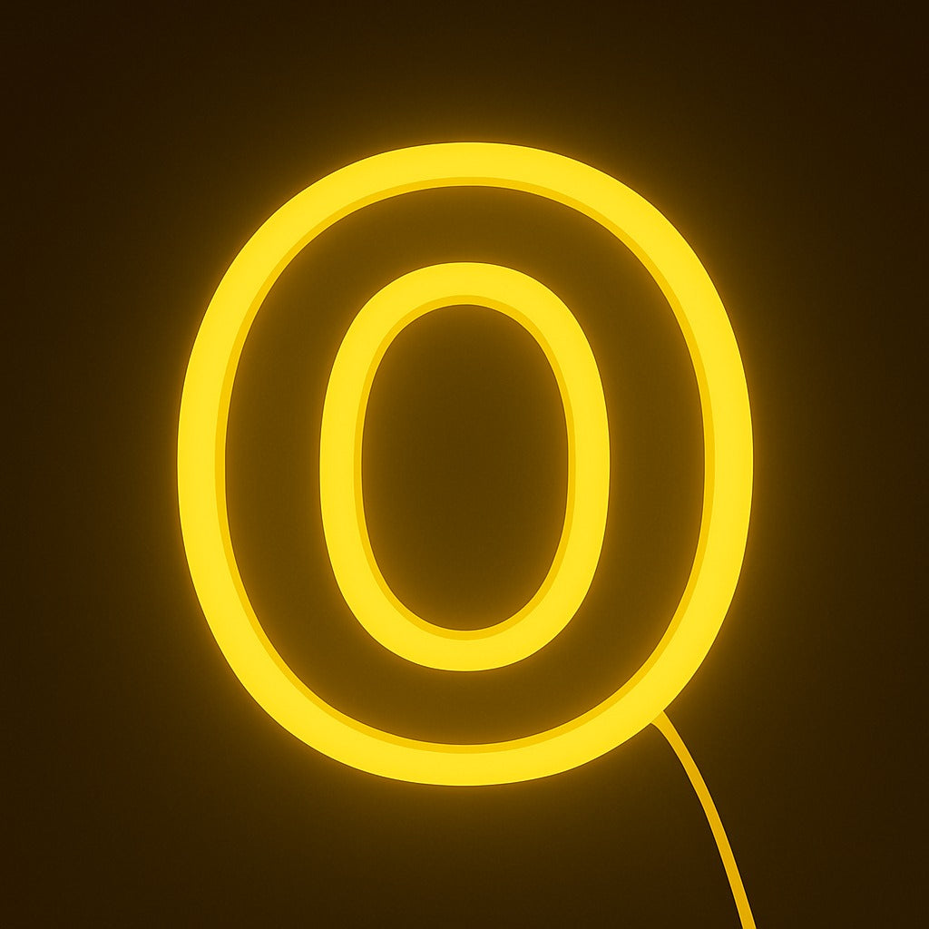 Faux Neon - Letter O