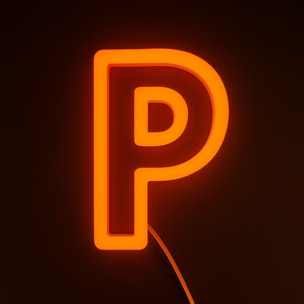 Faux Neon - Letter P
