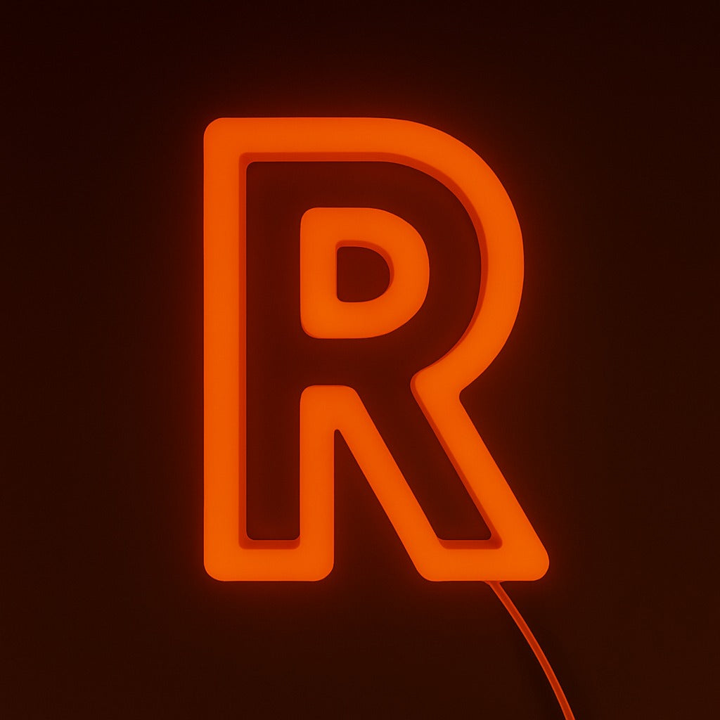 Faux Neon - Letter R