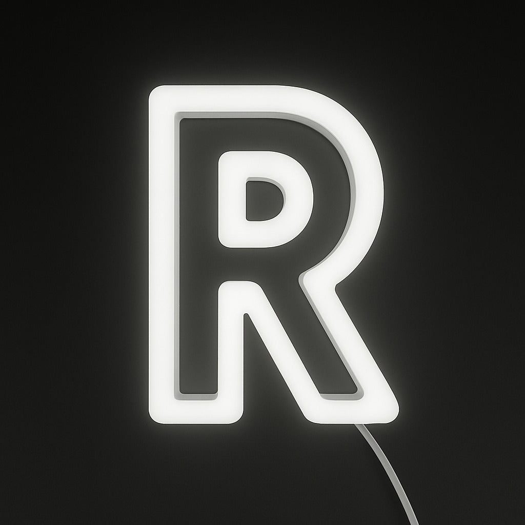 Faux Neon - Letter R