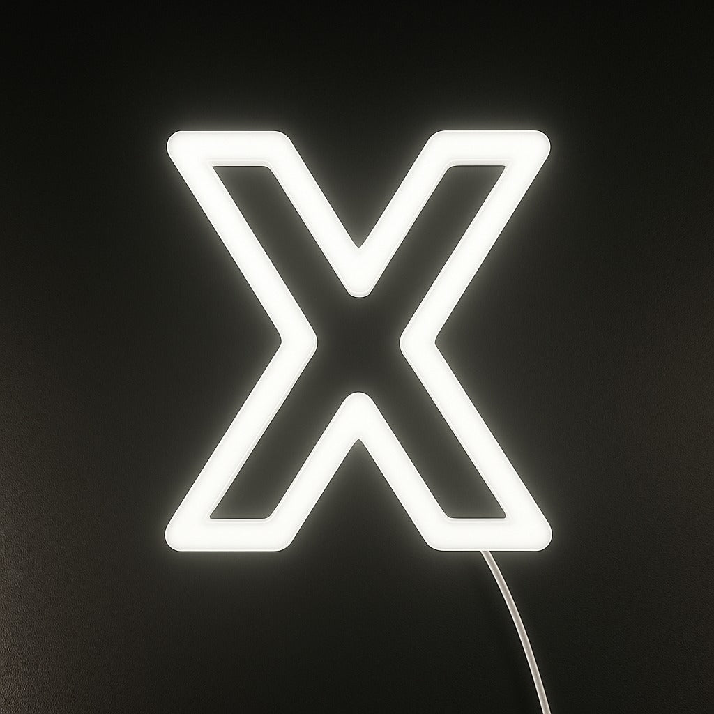 Faux Neon - Letter X