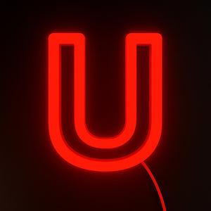Faux Neon - Letter U
