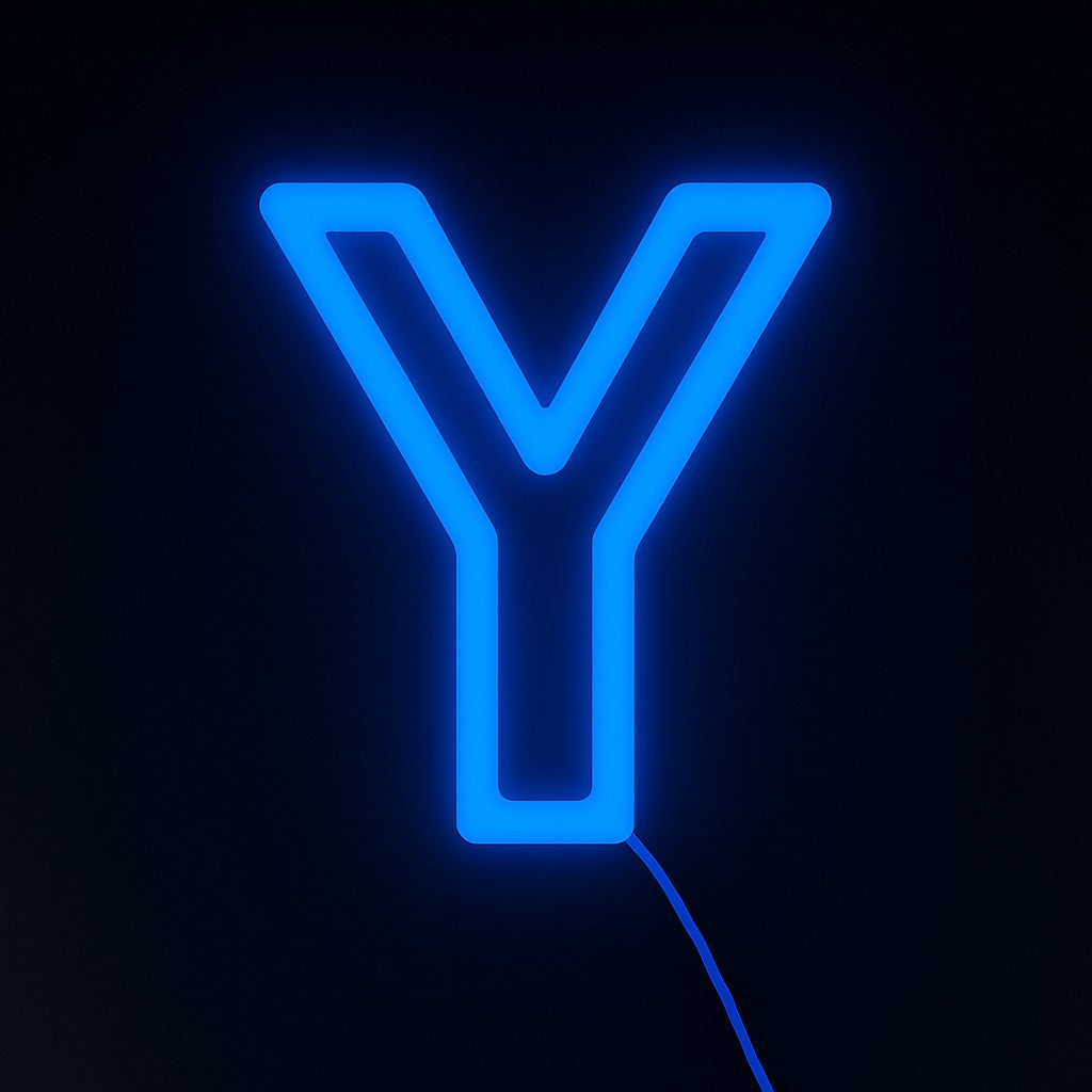 Faux Neon - Letter Y