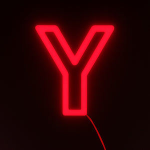 Faux Neon - Letter Y