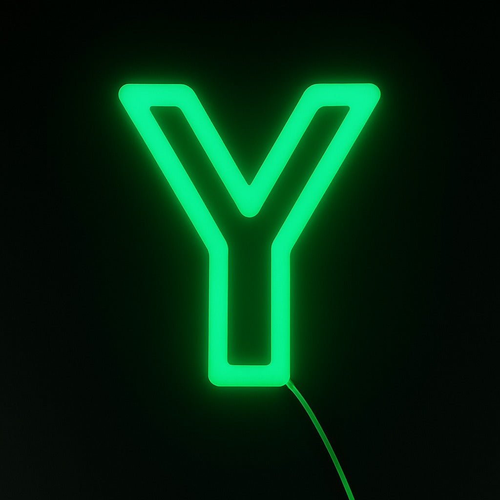 Faux Neon - Letter Y