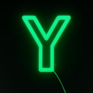 Faux Neon - Letter Y