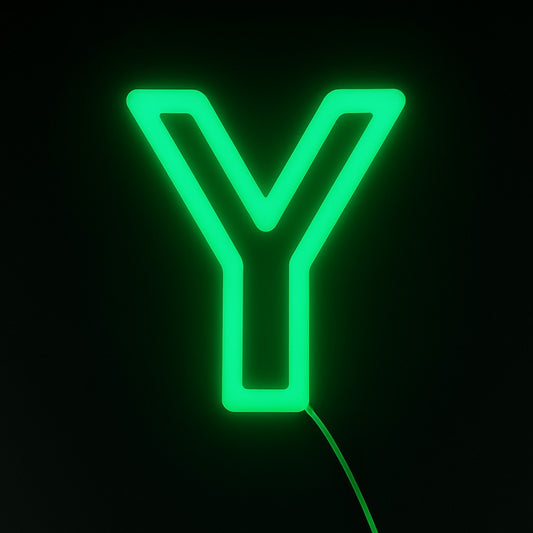 Faux Neon - Letter Y