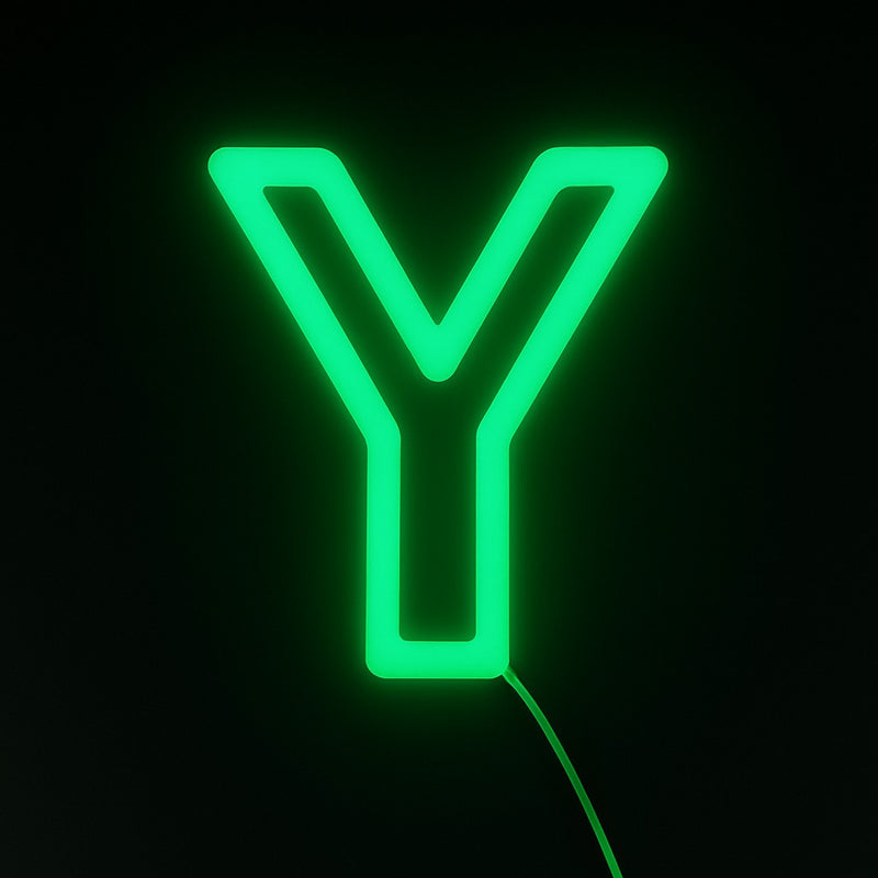 Faux Neon - Letter Y