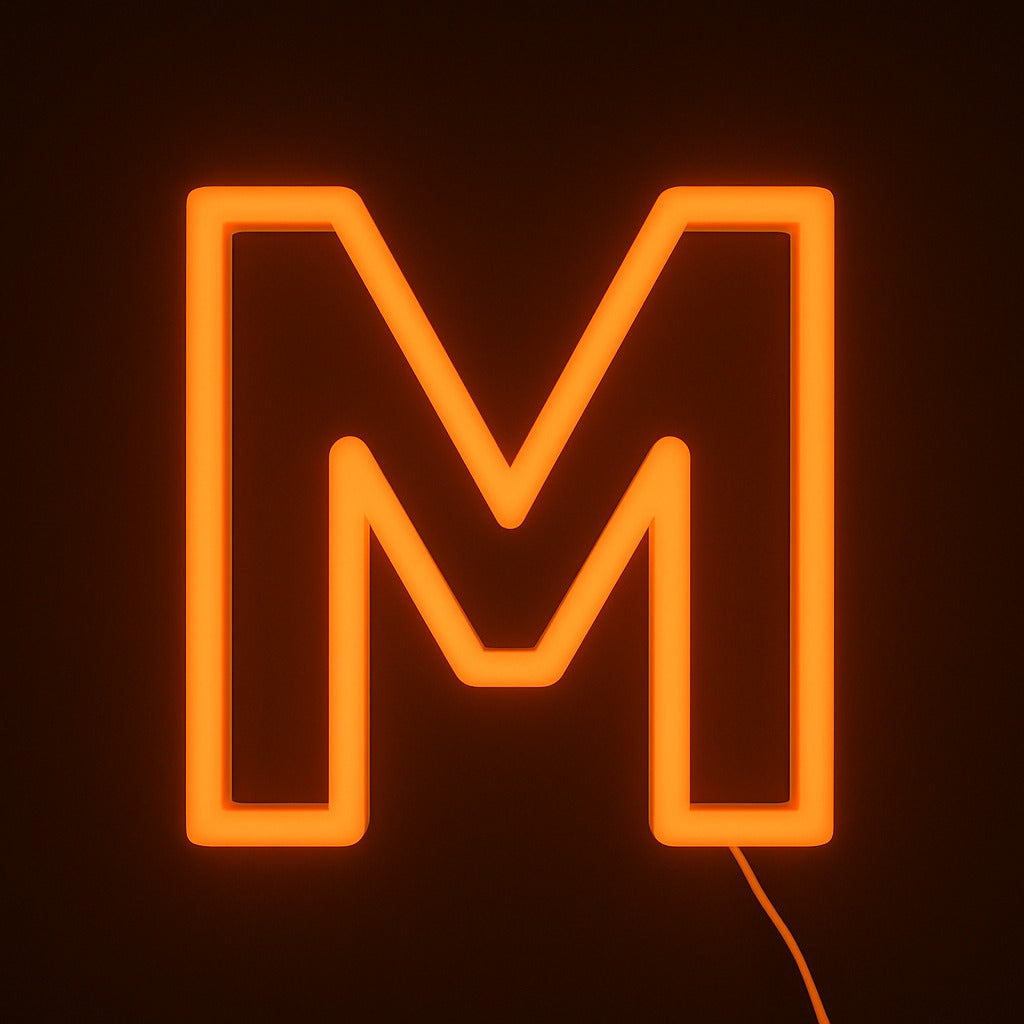 Faux Neon - Letter M