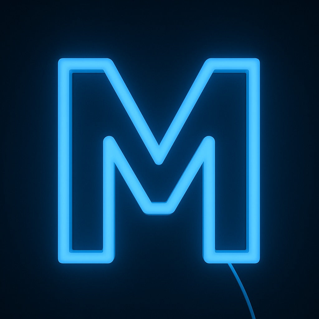 Faux Neon - Letter M