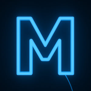 Faux Neon - Letter M