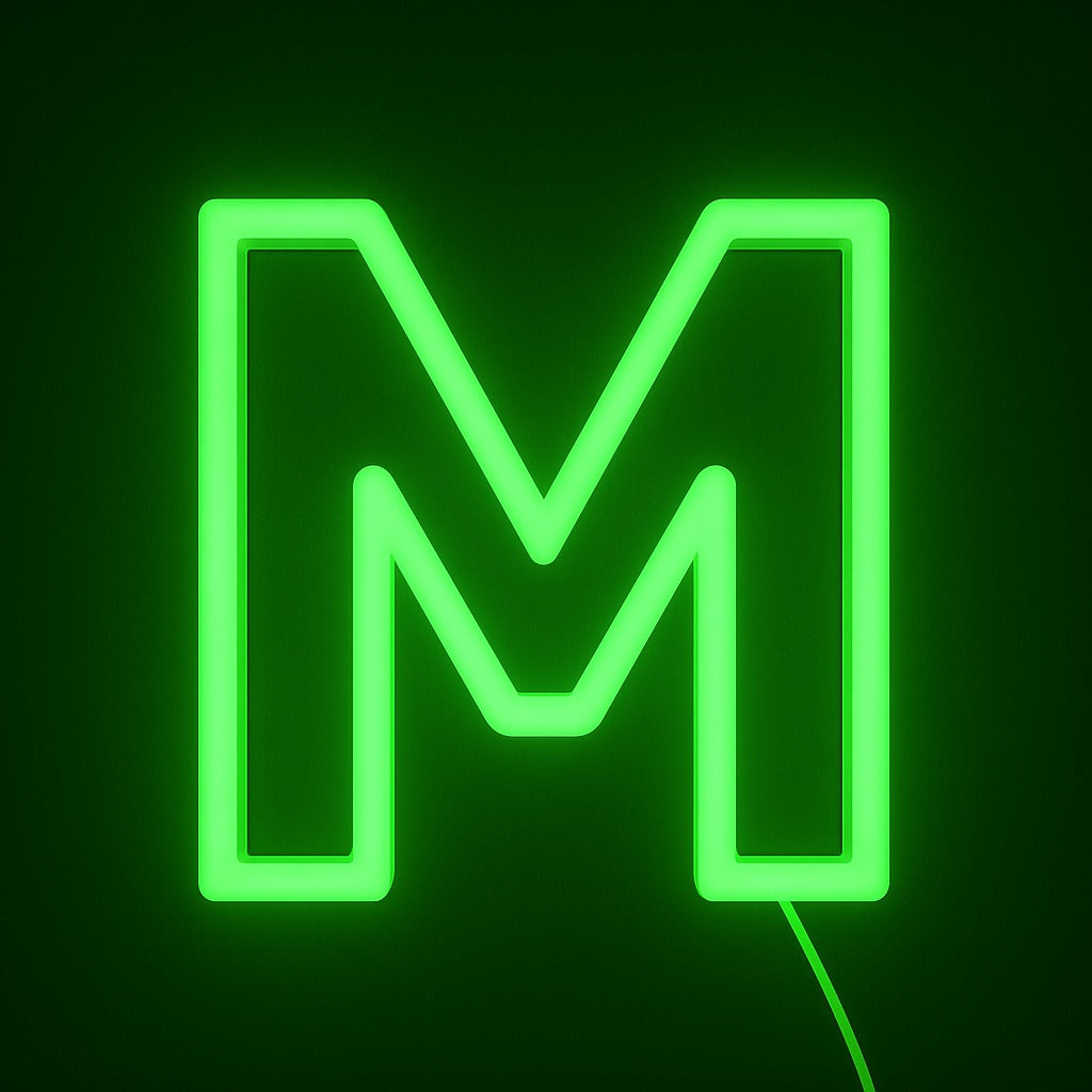 Faux Neon - Letter M