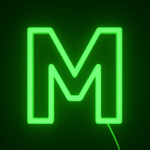 Faux Neon - Letter M