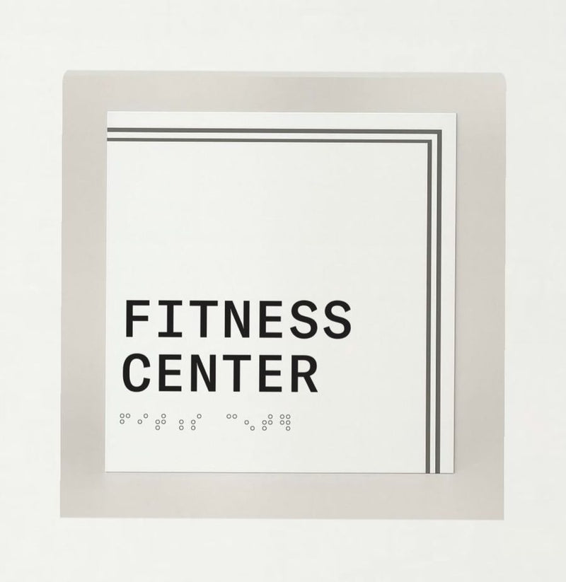 ADA Fitness Center Sign
